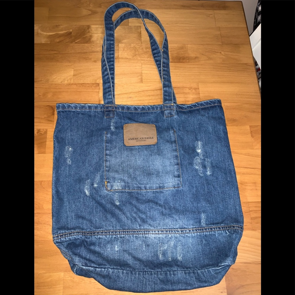 American Eagle jean bag book clothes